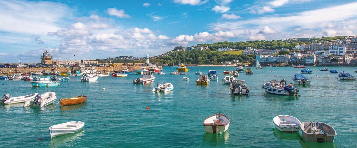 A view out from Plymouth harbour in Devon, England, United Kingdom